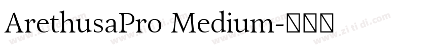 ArethusaPro Medium字体转换